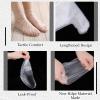 200 PCS Disposable Plastic Foot Covers, Paraffin Wax Bath Liners Feet Covers Bags for Moisturizing Pedicure and Spa Treatment with Snug Closure Stickers, 12.2"X 9.4" view 3