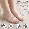 200 PCS Disposable Plastic Foot Covers, Paraffin Wax Bath Liners Feet Covers Bags for Moisturizing Pedicure and Spa Treatment with Snug Closure Stickers, 12.2"X 9.4" view 4