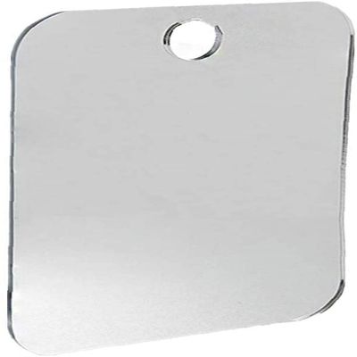 1pc Portable Fog Acrylic Shower Mirror Bathroom Fogless Mirror Washroom Travel for Man Easy Carry Fashion in practical