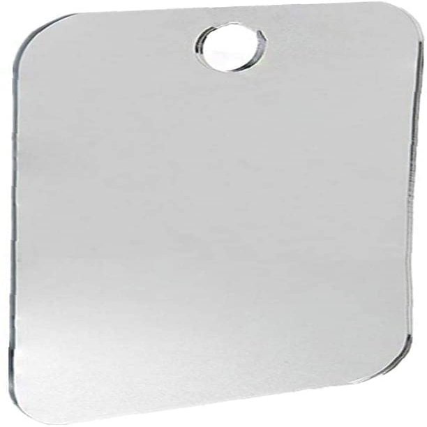 1pc Portable Fog Acrylic Shower Mirror Bathroom Fogless Mirror Washroom Travel for Man Easy Carry Fashion in practical