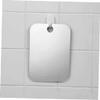 1pc Portable Fog Acrylic Shower Mirror Bathroom Fogless Mirror Washroom Travel for Man Easy Carry Fashion in practical view 2