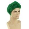 RightOn Men Green Wig Short Layered Synthetic Wig for Men Male Wigs Cosplay Halloween Party Daily Hairnet Include view 3