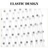 JOINPAYA Rhinestone Mesh Bandana Headscarf for Women Elastic Crystal Hair Scarf Wrap Head Cover White for Party Festival Accessories view 3