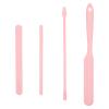 4 Pcs Silicone Wax Stick Set, Reusable Non-Stick Wax Spatulas Flexible Applicator Easy-Clean Essential Waxing Supplies Accessories for Hair Removal at Home & Salon (Pink) view 1