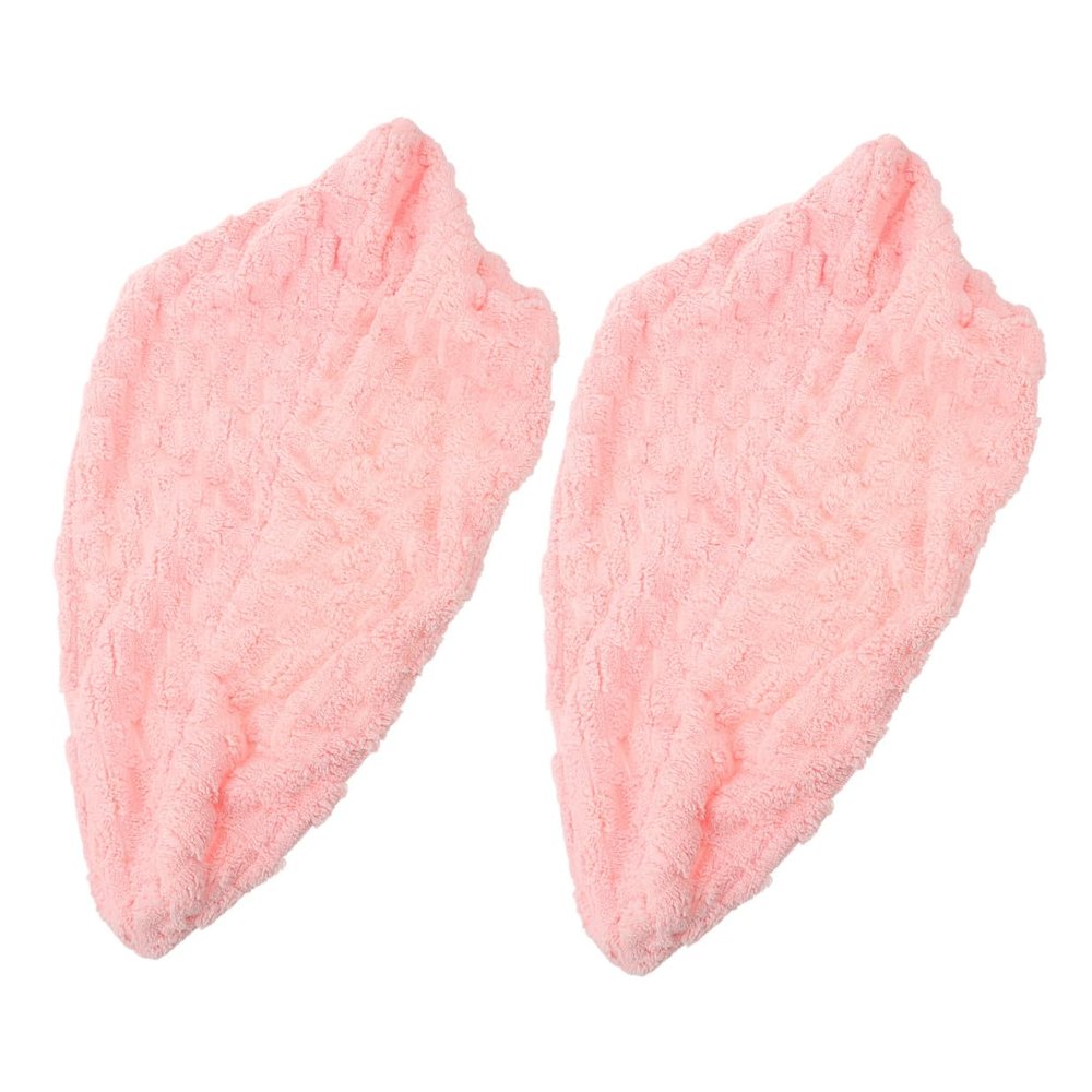 ifundom 2pcs Coral Fleece Hair Towel Wrap Quick Dry Hair Caps for Women Super Absorbent Thick Turban Home and Travel