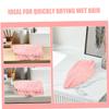 ifundom 2pcs Coral Fleece Hair Towel Wrap Quick Dry Hair Caps for Women Super Absorbent Thick Turban Home and Travel view 3