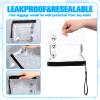 HJZHII 6pcs Clear TSA Approved Toiletry Bag-Quart Size Travels Bag view 3