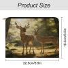 HGSKRENM Moose And Antelope Coexist Makeup Brush Bag,Portable Cosmetic Bag,Travel Makeup Case Organizer With Zipper,Travel Makeup Bag for Women view 2