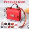 moheaaei 8 Pcs Mini Backpack Keychain, PU Leather Mini Backpack Coin Purse for Women Makeup Bag Key Pocket Lipstick Bag Card Holder Data Cable Organizer Zipper Pouch (8 Colors) view 2