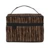 XBubupX Oak Bark Texture Dark Brown Vertical Makeup Train Case Carrying Portable Zip Travel Cosmetic Brush Bag Large Organizer For Women view 1