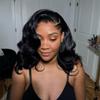 New Trend Logos Hairline Human Hair Body Wave Short Bob Wigs Natural Black Brazilian Remy HD Invisible Lace Front Wig with M Shaped Hairline Baby Hair Bleached Knots150% Density 12Inch view 2