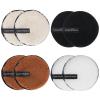 8PCS Makeup Remover Pads, Reusable Round Soft Facial Cleaning Puff, Double-Side Washable Make Up Removing Cloth, Microfiber Facial Cleansing Puff Towel for All Skin Types (Black, White, Coffee, Beige) view 1