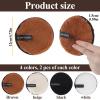 8PCS Makeup Remover Pads, Reusable Round Soft Facial Cleaning Puff, Double-Side Washable Make Up Removing Cloth, Microfiber Facial Cleansing Puff Towel for All Skin Types (Black, White, Coffee, Beige) view 2