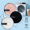 8PCS Makeup Remover Pads, Reusable Round Soft Facial Cleaning Puff, Double-Side Washable Make Up Removing Cloth, Microfiber Facial Cleansing Puff Towel for All Skin Types (Black, White, Coffee, Beige) view 3