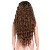 Style Icon 13x6 Lace Front Wig 30 Inch Long Curly Water Wave Style Highlight Ombre Brown Synthetic Hair Free Part Wigs for Daily Wear Cosplay(30", TTHL4/30F/613F) view 4