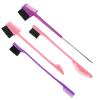 CONGARTENO 4pcs Dual-ended Eyebrow and Eyelash Brush Set with Comb and Spoolie, Multi-function Makeup Grooming Tools for Women, Portable Eye Brow Styling Brushes Random Color view 1