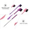 CONGARTENO 4pcs Dual-ended Eyebrow and Eyelash Brush Set with Comb and Spoolie, Multi-function Makeup Grooming Tools for Women, Portable Eye Brow Styling Brushes Random Color view 3