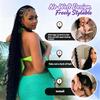 Boho Hair for Braiding Human Hair - 40G 1 Bundle/Pack Natural Black, Wet and Wavy, No Weft, Full, Deep Wave 12A Unprocessed Brazilian Virgin Curly Human Braiding Hair for Knotless Braids view 2