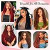 Boho Hair for Braiding Human Hair - 40G 1 Bundle/Pack Natural Black, Wet and Wavy, No Weft, Full, Deep Wave 12A Unprocessed Brazilian Virgin Curly Human Braiding Hair for Knotless Braids view 3