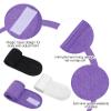 ValueBargain 3 Pcs Spa Headband, Adjustable Terry Cloth Headband for Women, Spa Makeup Wrap Head (Black, White, Purple) view 4