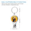 Colorful Golden Doodle Dogs on Yellow Nail Clippers Toenail Clipper Cutters Professional Nail Trimmer Nail Cuticle Cutter for Women Men view 2