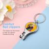 Colorful Golden Doodle Dogs on Yellow Nail Clippers Toenail Clipper Cutters Professional Nail Trimmer Nail Cuticle Cutter for Women Men view 4