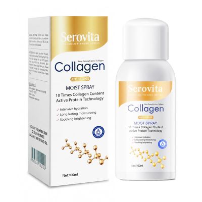 Serovita Firming Collagen Spray, Plumping and Firming Care for Body and Face Serum Lotion, Hydrating Moisturizer Mist Fast-Absorbing Instantly Hydrates & Softens Skin for All Skin Types (1Pc)