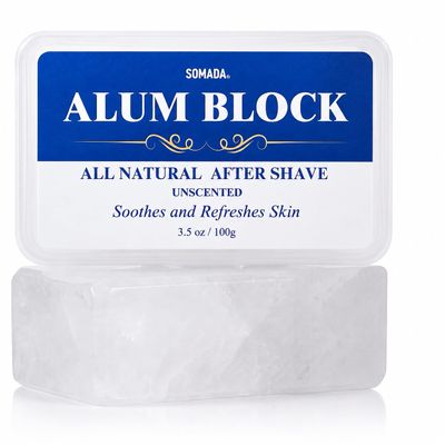 SOMADA Alum Block, Natural Aftershave Stone, 3.5oz/100g, 3-Pack