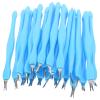 TOPPERFUN 24pcs Metal Cuticle Remover Fork and Nail Pusher Set V-shaped Dead Skin Trimmer Manicure Tool for Professional Nail Care and At-home Use view 1