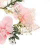 TEHAUX Pearl Butterfly Bridal Headband Wedding Hair Accessory Floral Garland Headdress for Bride and Flower Girl Beach Ceremony view 4