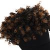 Hohopeti Afro Curly Wig Hat for Women Short Synthetic Wavy Hair Cap Realistic Black Afro Wigs Suitable for Daily Wear and Parties view 3