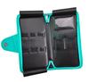 Shear Case with Zipper Groomer Barber Stylist Holds 5 Scissors Plus Combs and Smart Phone (Turquoise) view 2
