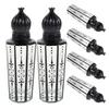 HAKIDZEL 6pcs 15ml Black Glass Roller Bottles for Essential Oils and Perfume, Refillable Travel Oil Roller Containers with Engraved Ball Applicator for Aromatherapy and Personal Care view 1