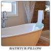 Balacoo Soft Pu Bath Pillow for Bathtub Headrest with Suction Cups, Supple Tub Cushion for Home Spa and Relaxation, Blue Waterproof Bathtub Pillow for Neck and Back Support view 3