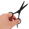 PartyKindom Stainless Steel Grooming Scissors 2pcs 5-inch Beard and Eyebrow Trimmer Scissors for Men Sensitive Areas Facial Hair Cutting and Shaping view 4