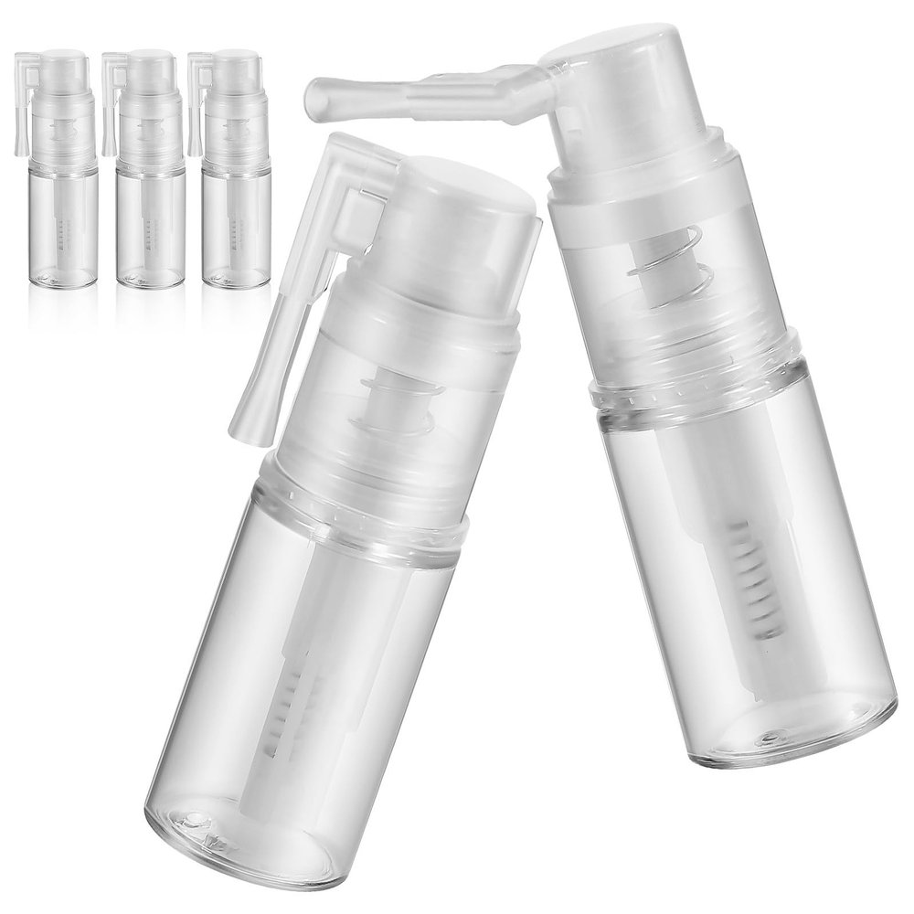 Mikikit 5 Pcs Refillable Powder Dispenser Bottles with Long Nozzle 14ml