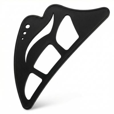 All-in-One Silicone Makeup Stencil Tool, Black, Eyeliner Guide, Eyeshadow Aid, Mascara Shield, Lip Contouring