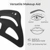 All-in-One Silicone Makeup Stencil Tool, Black, Eyeliner Guide, Eyeshadow Aid, Mascara Shield, Lip Contouring view 3
