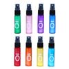 HINTRMENT 8pcs 10ml Frosted Glass Mini Roll-on Bottles Essential Oil Bottle Kit Colorful Travel Perfume Subpackaging with Black Plastic Caps for Personal Care Style view 1