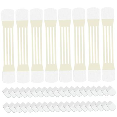 Neck Tape, 8Pcs Neck Lift Tape Elastic Breathable Wrinkle Removing Strips with 40 Adhesive Pads Self-adhesive SKin Friendly Face Lift for Women, Skin Color, Strips