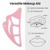 All-in-One Silicone Makeup Stencil Tool, Pink, Eyeliner Guide, Eyeshadow Aid, Lip Contouring and Mascara Shield view 3