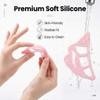 All-in-One Silicone Makeup Stencil Tool, Pink, Eyeliner Guide, Eyeshadow Aid, Lip Contouring and Mascara Shield view 4