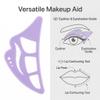 All-in-One Silicone Makeup Stencil Tool, Eyeliner Guide, Eyeshadow Aid, Mascara Shield, Lip Contouring, Flexible and Skin-Friendly view 2