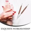 Cabilock 2 pcs Dual-Ended Nail Art Pen Wood Handle Light Brown view 2