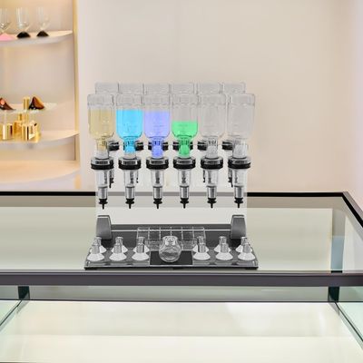 Manual Liquid Filling Machine for Perfume, 6/8/12 Pump Heads & Cups, 200ml Bottles, Efficient Perfume Dispenser with Rack, Ideal for DIY & Home Use