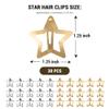 Cptots 30 Pcs Metal Star Hair Clips 2000s Y2K Snap Barrettes 1.25 In Non Slip Star Hair Accessories for Women,Gold Silver view 2