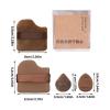 4/6 Pcs Finger Powder Puff Makeup Small Thumb Cosmetic Chocolate Biscuit Powder for Wet and Dry Use view 4