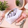 Altriapendragon Elegant Cotton Makeup Storage Bag Fashion Cosmetic Suitable for Hair Dryer and Beauty Products with Secure Zipper Cotton Makeup for Travel view 2