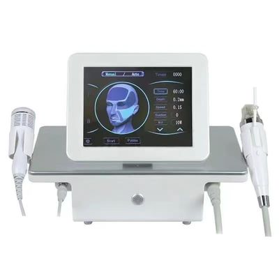 Dual Handle Desktop Facial Device with Multi Tip System, Adjustable Level Control Panel, Compact Tabletop Design for Studio Use (White)