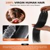 BEEOS 3 Straight Bundles Human Hair 18 20 22 Inch, #1 Jet Black Double Weft 100% Remy Human Hair Bundles for Black Women Sew In and Quick Weave, 95g x 3 view 4
